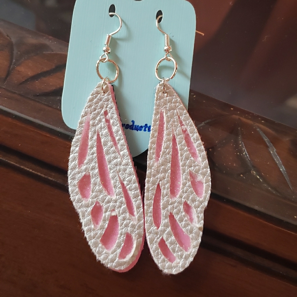 Faux Leather Earrings